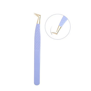 Pinces à cils en acier inoxydable de haute qualité, faites à la main - Instrument de beauté durable et réutilisable - Product Image 1