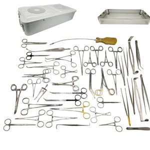 Juego de Instrumentos Quirúrgicos Vascularis Integrales Reutilizables de Alta Calidad con Estuche Aesculap, 56 Piezas, Grado Alemán - Product Image 1
