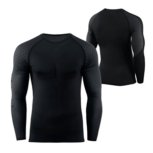 เสื้อยืดคอตตอนผู้ชายคุณภาพพรีเมียม ทรงมาตรฐาน แขนยาว ไม่มีปก ระบายอากาศได้ดี ขายส่ง - Product Image 1