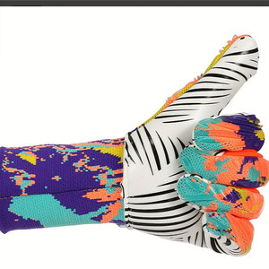 Gants de gardien de but de football personnalisés, impression par sublimation sur toute la surface, polyester, antidérapants, à enfiler, unisexes, pour le sport - Product Image 3