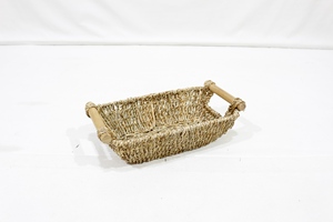 Cesta de Almacenamiento Rectangular de Seagrass Personalizada de Alta Calidad con Dos Asas de Madera, Hecha a Mano, Ecológica y Multifuncional Artex Dong - Product Image 5