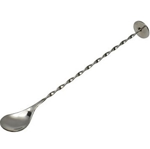 Cuillère à bar en or rose de luxe, motif en spirale, en acier inoxydable, cuillère à mélanger, manche long de 30 cm, agitateur de cocktail en forme de larme, accessoires de bar - Product Image 6