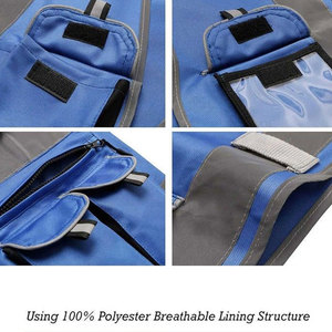 Gilet de sécurité haute visibilité personnalisé, bandes réfléchissantes, tissu respirant et doux, poches zippées, vêtements de sécurité réfléchissants en gros - Product Image 4