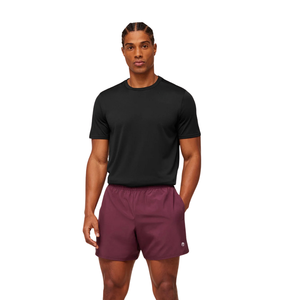 Shorts de sport athlétiques pour hommes, 5 pouces, légers, pour l'entraînement et la performance, couleur bordeaux intense - Product Image 4