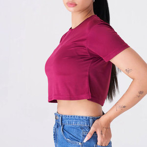 Top corto sencillo para mujer, camiseta informal cómoda y a la moda, camisa ligera para el día a día, esencial para el guardarropa moderno - Product Image 6