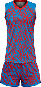 Tenue de volley-ball SpikeStorm Pro AeroSpike Elite, kit de volley-ball ThunderHit Premium, 100 % polyester, impression par sublimation intégrale - Product Image 2