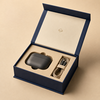 Boîte cadeau magnétique en carton rigide haut de gamme personnalisée avec doublure en éponge, écologique, gaufrage à sec, électronique OEM