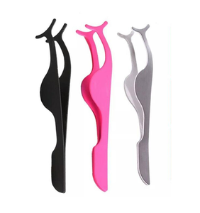 Eyelash Tweezers Stainless Steel Eye Lash Curler Applicator <b>Clips</b> - Product Image 4