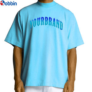 BOBBIN INDUSTRIES, el Mejor Fabricante, Camiseta de Jersey de Seda/Algodón para Hombre, Personalizada, con Hombros Caídos, Suave, para Entrenamiento, Tallas Grandes - Product Image 1