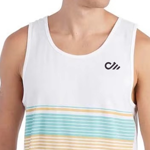 Camisetas sin Mangas para Hombre de Alta Calidad a Precio Económico, Transpirables, para Gimnasio y Entrenamiento, Diseño a Rayas de Algodón, Cuello Redondo 2026 - Product Image 3
