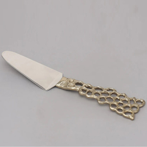 Flatware Sets Of 3 All Occasion Gold Ring Metal Handle Cheese <b>Knife</b> Food <b>Safe</b> For Home Kitchen Restaurant Usage - Product Image 3
