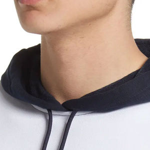 Men's 100% Cotton Winter Street Trend <b>Thick</b> Cotton OEM Custom logo Regular Fit Drop Shoulder Pocket Pullover Blank Heavyweight - Product Image 3