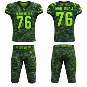 Uniforme de football américain 100% polyester respirant avec couleurs et tailles personnalisées - Uniforme de football américain de haute qualité - Product Image 5