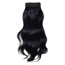 Extensions de cheveux vierges indiens à clipser, personnalisables en poids, ondulées, noir naturel, pour un look naturel et élégant en toutes occasions - Product Image 4