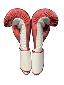 Gants de boxe style mexicain personnalisés No Boxing No Life, en cuir de vachette premium, fermeture auto-agrippante extensible et antidérapante. - Product Image 3