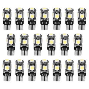 20 Pezzi Lampadine LED T10 SMD5050 6000K a Cuneo per Interni Auto, Kit Luci Festoon, Plafoniera, Mappa, Targa - Product Image 1
