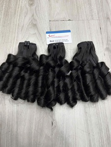 Cheveux bouclés naturels à la vapeur, couleur naturelle, prêts à être expédiés, fournisseur de cheveux bruts, mèche de cheveux bruts double drawn - Product Image 2