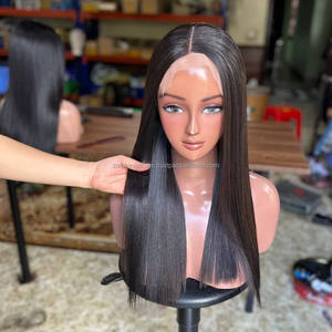 Peluca de Cabello Humano Virgen Vietnamita 100% al por Mayor con Frente de Encaje HD, Color y Textura Personalizados, Cierre sin Pegamento - Product Image 4