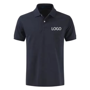 Camisas de Golf Personalizadas al por Mayor, Manga Corta, Uniforme de Negocios, 180 Gramos, Antiarrugas, con Bolsillo, Bordado para Hombre, Impresión Digital, Tejido de Punto - Product Image 2