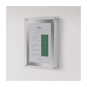 Porta Menu in Acrilico Trasparente da Parete per Ristoranti - Product Image 4