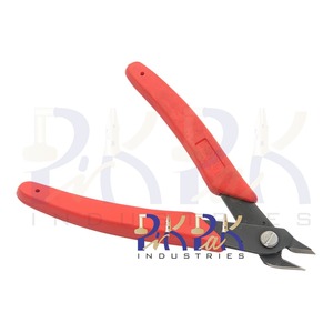 Alicates de corte lateral de 115 mm con mangos moldeados por resorte para joyería, bricolaje, corte de alambre multiusos, crimpado de circlips, pesca, OEM - Product Image 6
