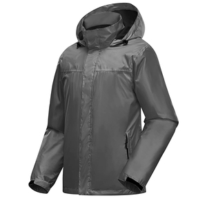 Outdoor Travel Lightweight <b>Packable</b> Waterproof Windproof Hooded Breathable Quick Dry Unisex Autumn Running Windbreaker <b>Jacket</b> - Product Image 2