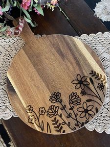 Planche à découper robuste en teck massif, réversible, avec rainure pour les jus, antidérapante, durable, type bloc de boucher, compatible lave-vaisselle - Product Image 5