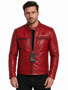 Durable Mens <b>Top</b> Grain Cowhide <b>Leather</b> Hooded Jacket Removable Hood Design for Casual and Outdoor Wear Private Label Wholesale - Product Image 1
