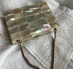 Ladies Fashion Evening <b>Clutch</b> <b>Bag</b> Metal Handmade Zipper Closure Open Design From India - Product Image 5