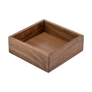 Organizador de Almacenamiento Rústico para el Hogar, Caja de Almacenamiento de Alimentos de Madera, Rectangular, con Tapa con Bisagras, Diseño Minimalista, 1 Capa, Apto para Lavavajillas - Product Image 2