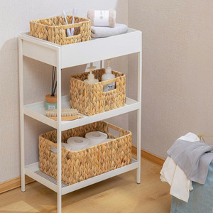 Handwoven Water Hyacinth Storage Basket Set – Natural Wicker Organizer <b>Bins</b> for Home & Office - Product Image 5