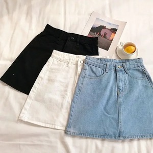 Women's Summer Skirt Casual Big Size <b>Jeans</b> A-<b>line</b> Short Skirt High Waist Denim Vintage Tassel Female Clothing - Product Image 2