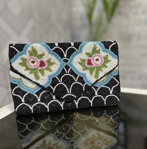 Bolso de mano para mujer, elegante, ecológico, duradero, con botones y cuentas, para bodas, banquetes y eventos nocturnos - Product Image 4