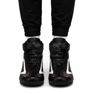 Zapatos Profesionales para Carreras de Karts, Altura hasta el Tobillo, Ligeros, Transpirables, Parte Superior de Cuero Genuino, Suela Flexible, Ajuste Cómodo, Gran Agarre - Product Image 4
