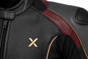 Combinaison de moto en cuir de luxe haut de gamme |   Bourgogne Brun |   Imprimé hivernal |   Fabricant OEM ODM |   Design haut de gamme - Product Image 4