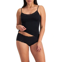 Lot de 3 débardeurs camisoles sans coutures pour femmes, couleur unie, bretelles réglables, en tricot de spandex et polyester, pour usage décontracté