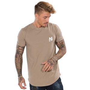 Camiseta de manga corta de verano para hombre, algodón puro de buena calidad con dobladillo curvo y cuello redondo, nuevo estilo de moda - Product Image 1