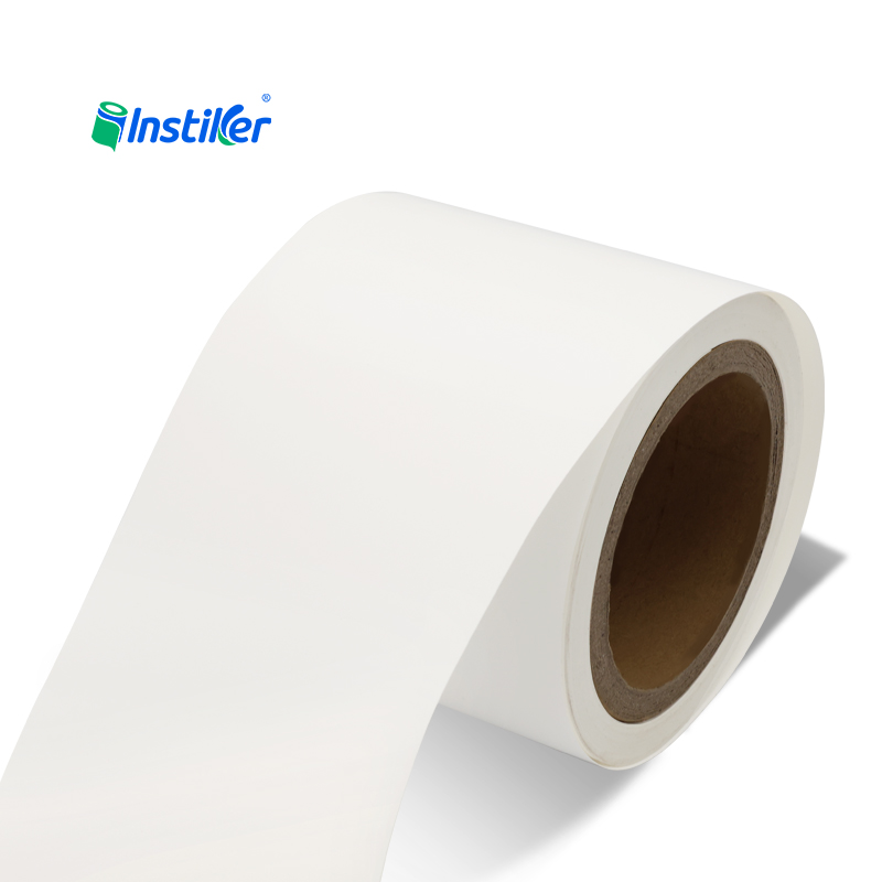 Matte White Self-Adhesive PP Film - Synthetic Vinyl Sticker Material for Versatile Labeling