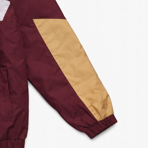 Chaqueta con capucha impermeable y ligera de nailon con logotipo bordado personalizado de los años 90, chaqueta cortavientos con cremallera para hombre, chaqueta estilo 76ers. - Product Image 5