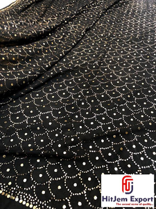Hot Fix Rhinestone Crystal Mesh Fabric 70 GSM Eco Friendly Breathable Lightweight Water Resistant Wind Proof Custom - Product Image 1