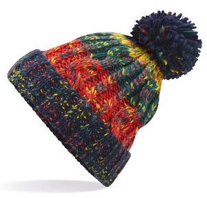 Gorro de punto de mezcla de lana al por mayor |   Ropa Urbana Unisex para Hombre |   Gorro de Invierno Jacquard Cálido, Transpirable e Impermeable con Logotipo Personalizado - Product Image 3