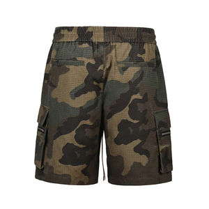 Shorts d'été décontractés légers pour hommes 100% coton écologiques avec poches latérales, impression par sublimation, vente en gros OEM ODM - Product Image 4