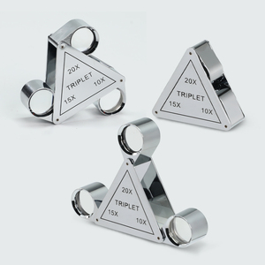 Lupa de Joyería Triangular Plegable 3 en 1 |   Lupa de triple lente 10x/15x/20x para sellos, monedas, antigüedades y coleccionistas (OEM) - Product Image 6