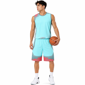 Tenue de basket-ball personnalisée la moins chère, ensemble uniforme de sport, dernier style, vêtements d'équipe en polyester/mesh - Product Image 1