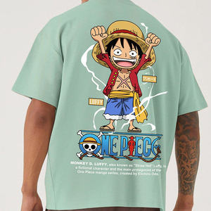 Camiseta de Lujo para Hombre, Calidad Premium, Luffy One Piece, Camiseta Estampada Extra Grande, Camiseta Vintage Extra Grande para Hombre AI-TS-20 - Product Image 5