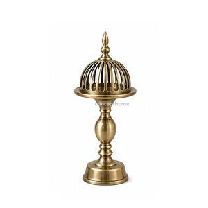 Metal Handicrafts Incense <b>Burner</b> Perforated Dome Lid Modern Art Antique Design Eco-friendly Long-lasting Customizable Options - Product Image 4