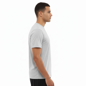 Nouveau t-shirt homme 100% coton, col en V, manches courtes, tissu fin, haute qualité, mode masculine, fitness, t-shirt tendance unisexe, logo personnalisé - Product Image 2