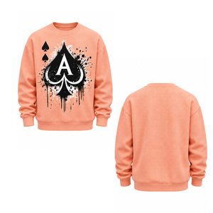 Men's Waffle Knit Sweatshirt <b>Thermal</b> Crewneck Pullover Long Sleeve Warm Casual Winter Streetwear Custom Wholesale Clothing <b>Top</b> - Product Image 4