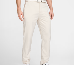<b>Men's</b> Cream Straight Fit Cotton <b>Trousers</b> With Side Pockets Mid Waist Casual Style Lightweight <b>Summer</b> Wear - Product Image 2