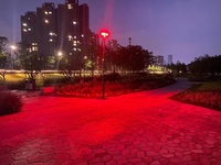 Lámpara Solar Inteligente para Jardín con LED RGB IP67, Control Remoto, Sensor de Movimiento, Ritmo Musical, Impermeable, Alimentación por CC para Exteriores